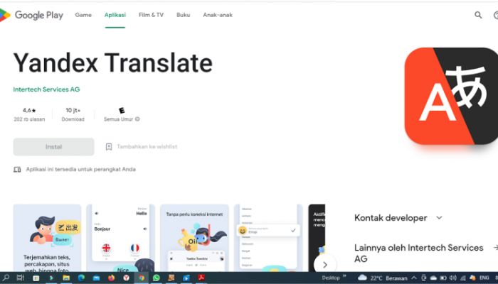 4. Yandex Translate