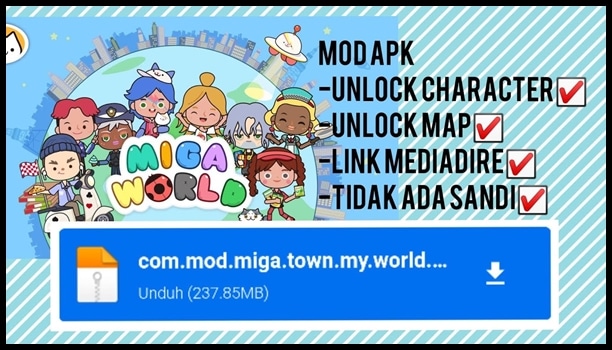 Link Unduh Miga Town My World Mod Apk