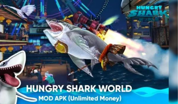 Download Game Hungry Shark World Mod Apk Terbaru Unlimited Money & Unlock All Shark