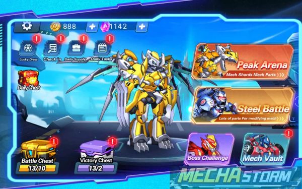 Fitur Menarik Pada Game Mecha Storm Robot Battle Mod Apk
